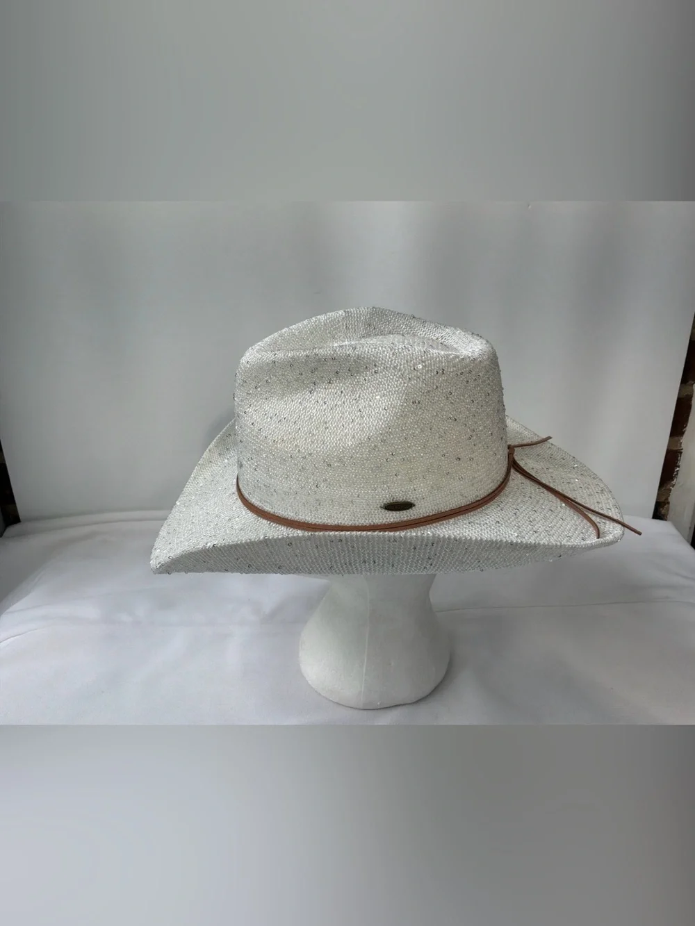 C.C Women's Cowgirl Cowboy Rhinestone String Band Cowboy Hat